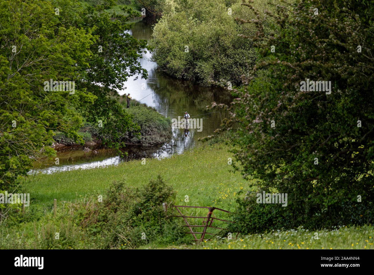 River usk and fishing hi-res stock photography and images - Alamy