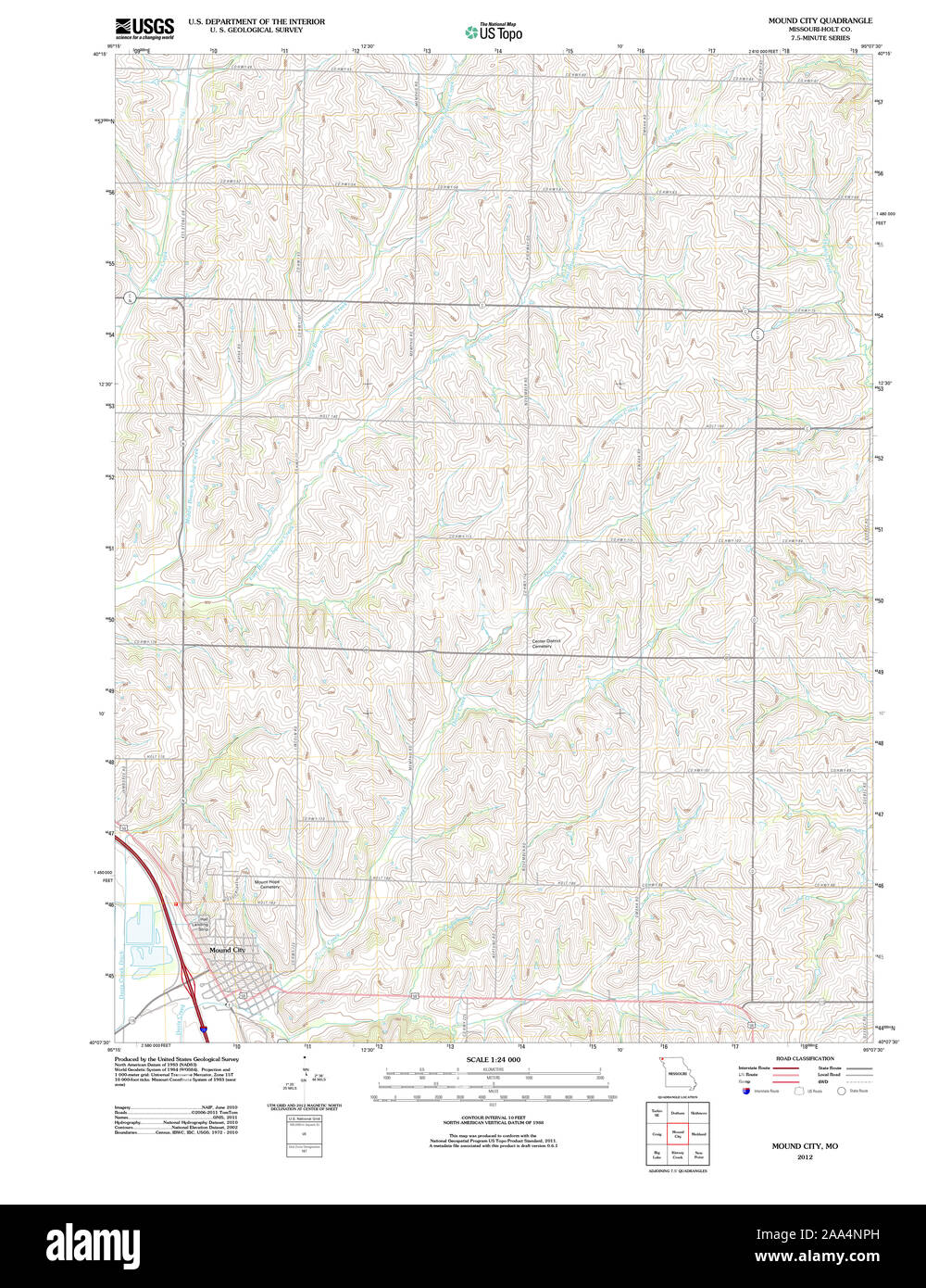 Mound city missouri map Cut Out Stock Images & Pictures - Alamy