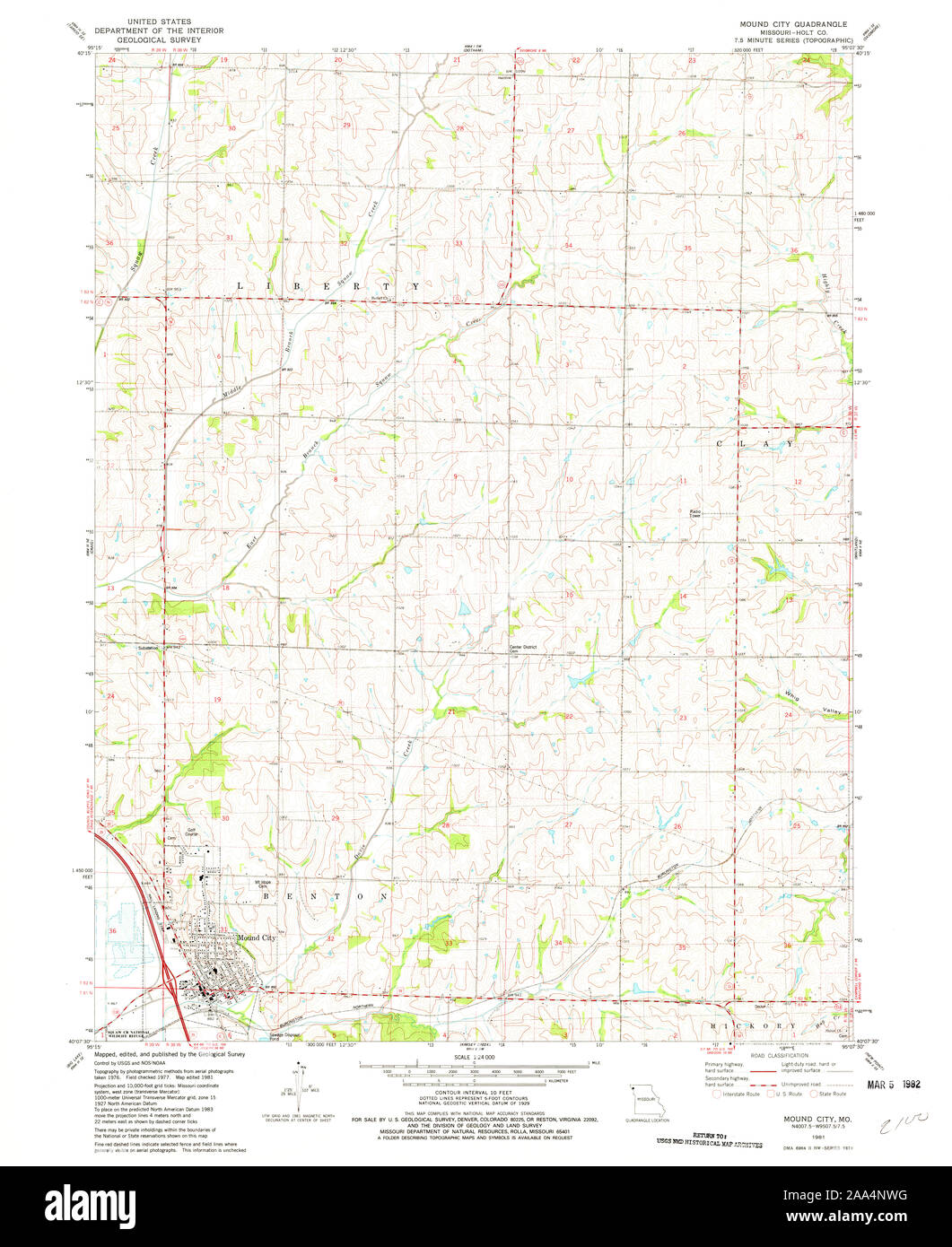 Map of mound city missouri Cut Out Stock Images & Pictures Alamy