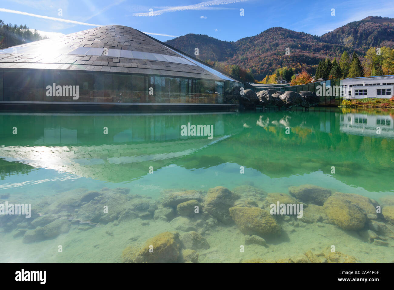 Fuschl am See: Red Bull Headquarters in Salzkammergut, Salzburg, Austria  Stock Photo - Alamy