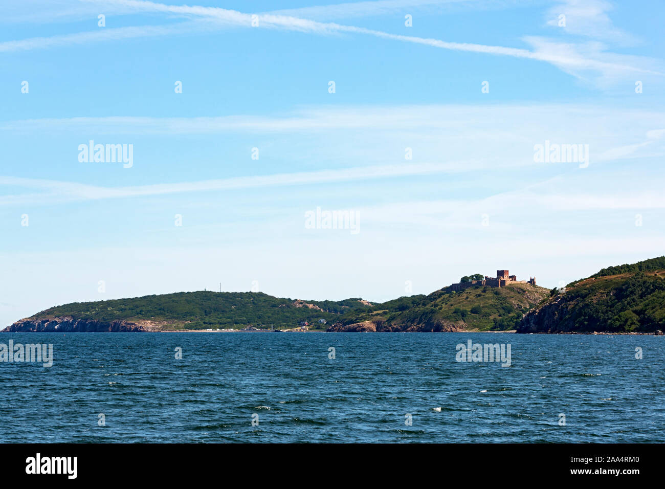 Bornholm, Ringebakker, Kueste, Meer, Burg Hammershus Stock Photo Alamy