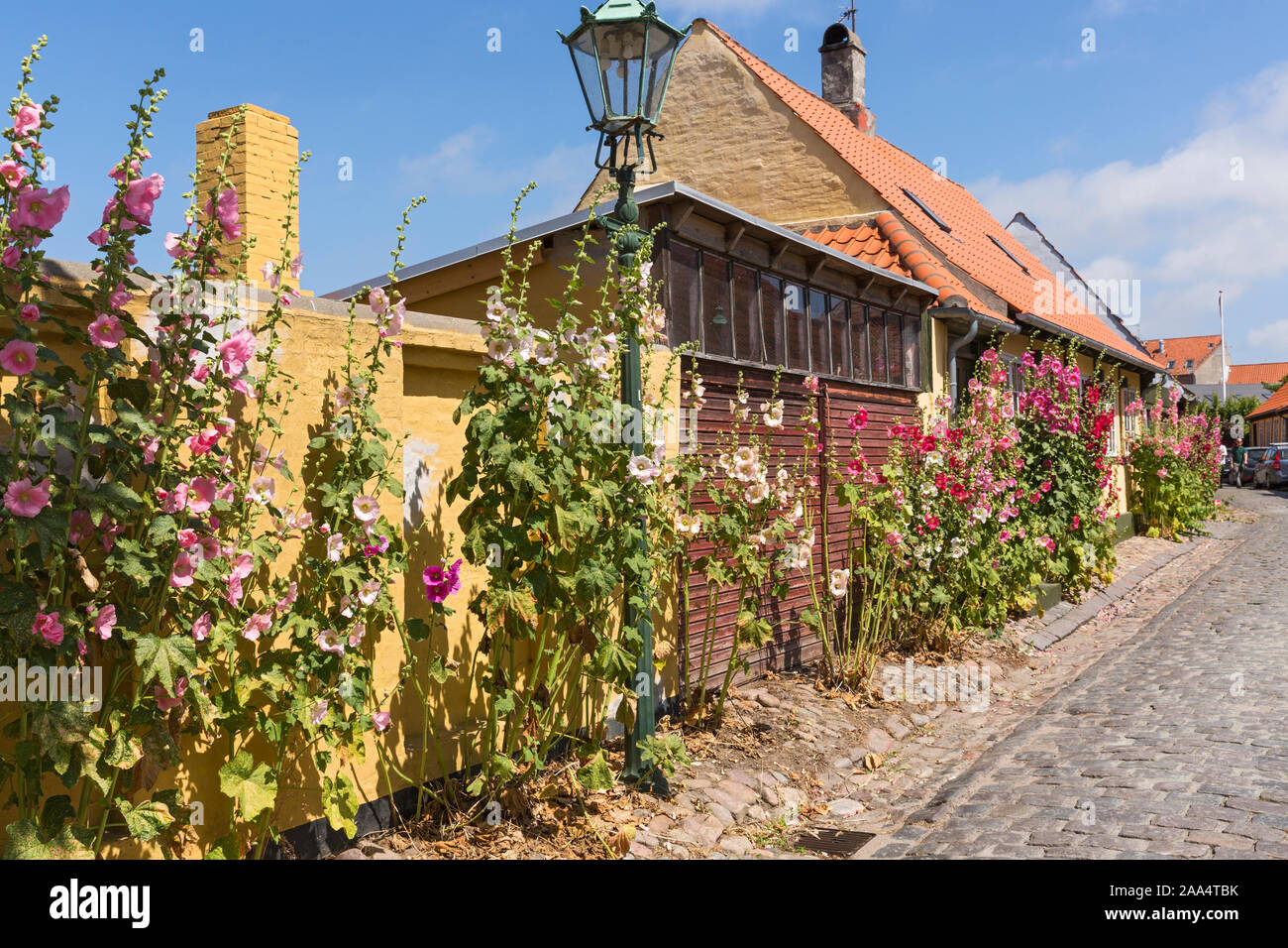 Rønne; Bornholm, Wohnhaeuser Stock Photo
