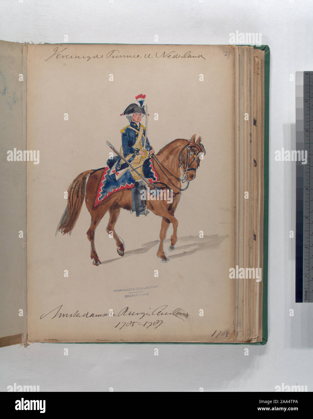 Draper Fund; Amsterdamsche Burgerij  Cavalerie. 1785-1787 Stock Photo