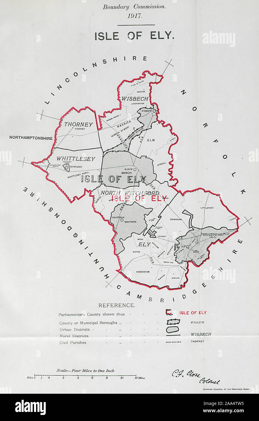 Isle Of Ely Map Isle Of Ely High Resolution Stock Photography And Images - Alamy