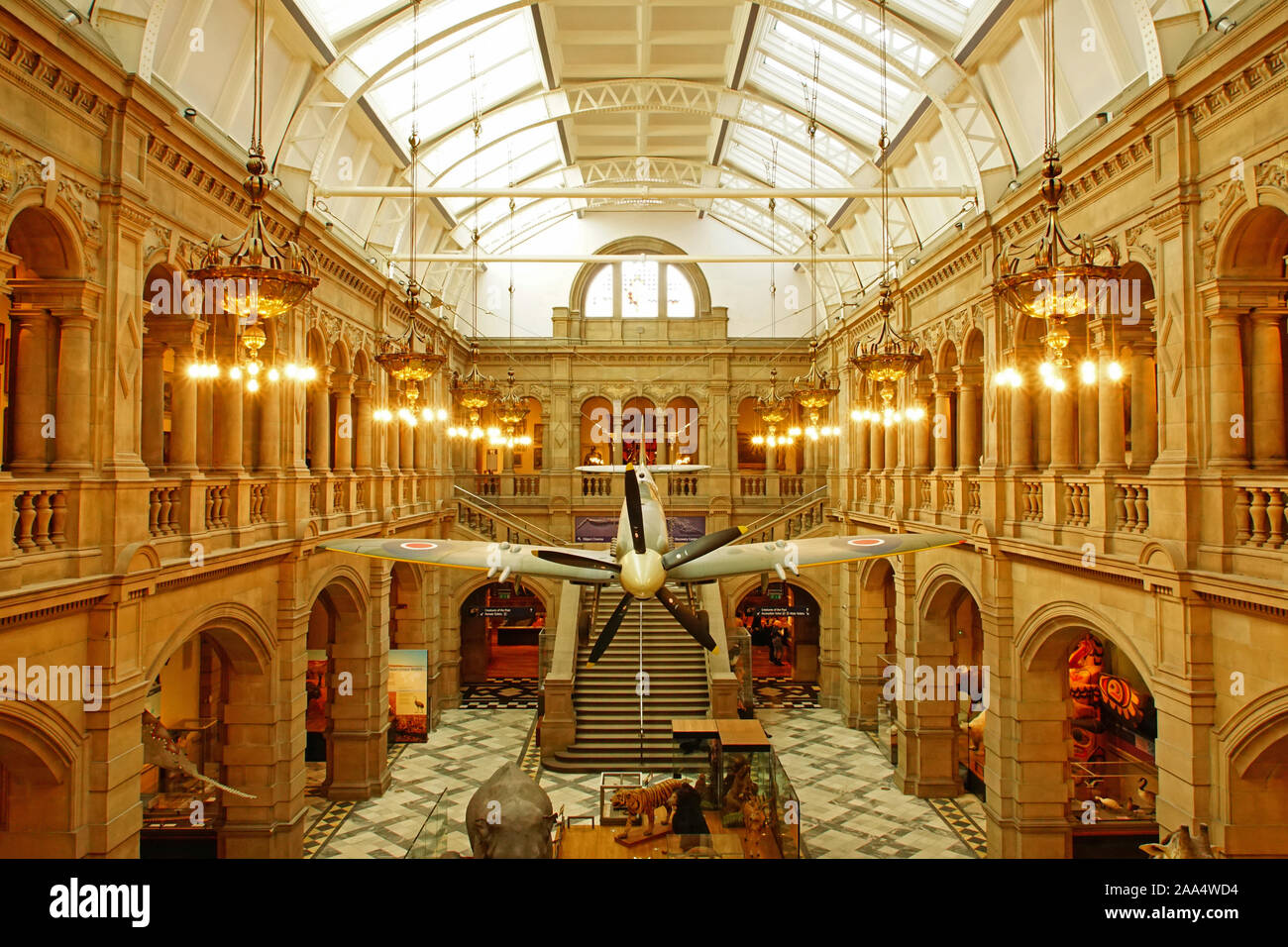 Kelvingrove Art Gallery & Museum, Glasgow, Scotland, UK Stock Photo