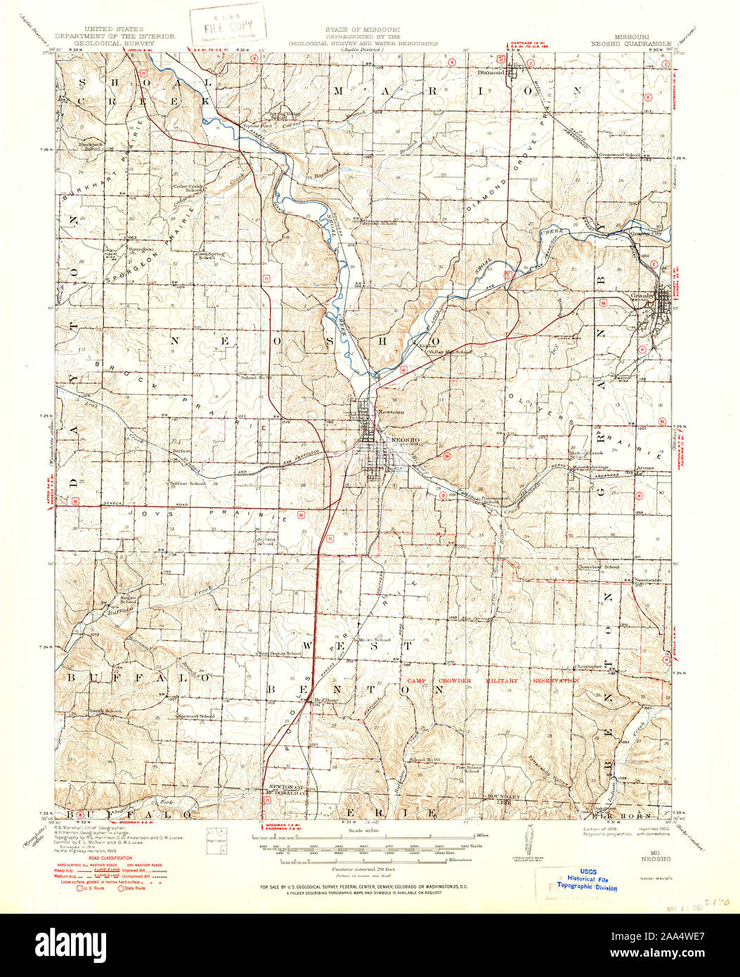Map of neosho hires stock photography and images Alamy