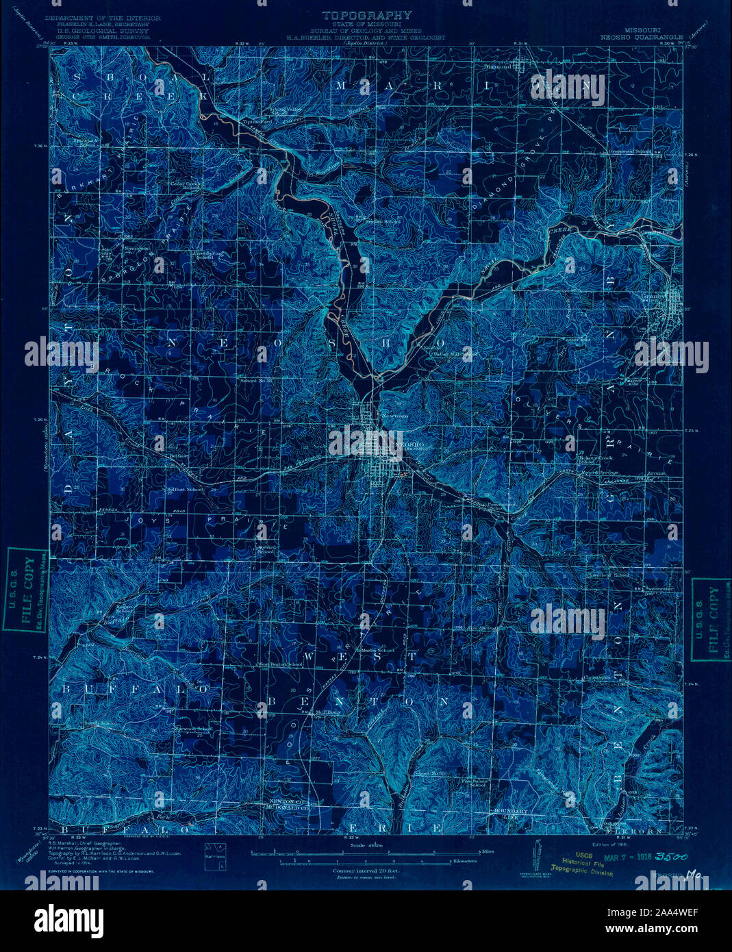 Map of neosho missouri hires stock photography and images Alamy