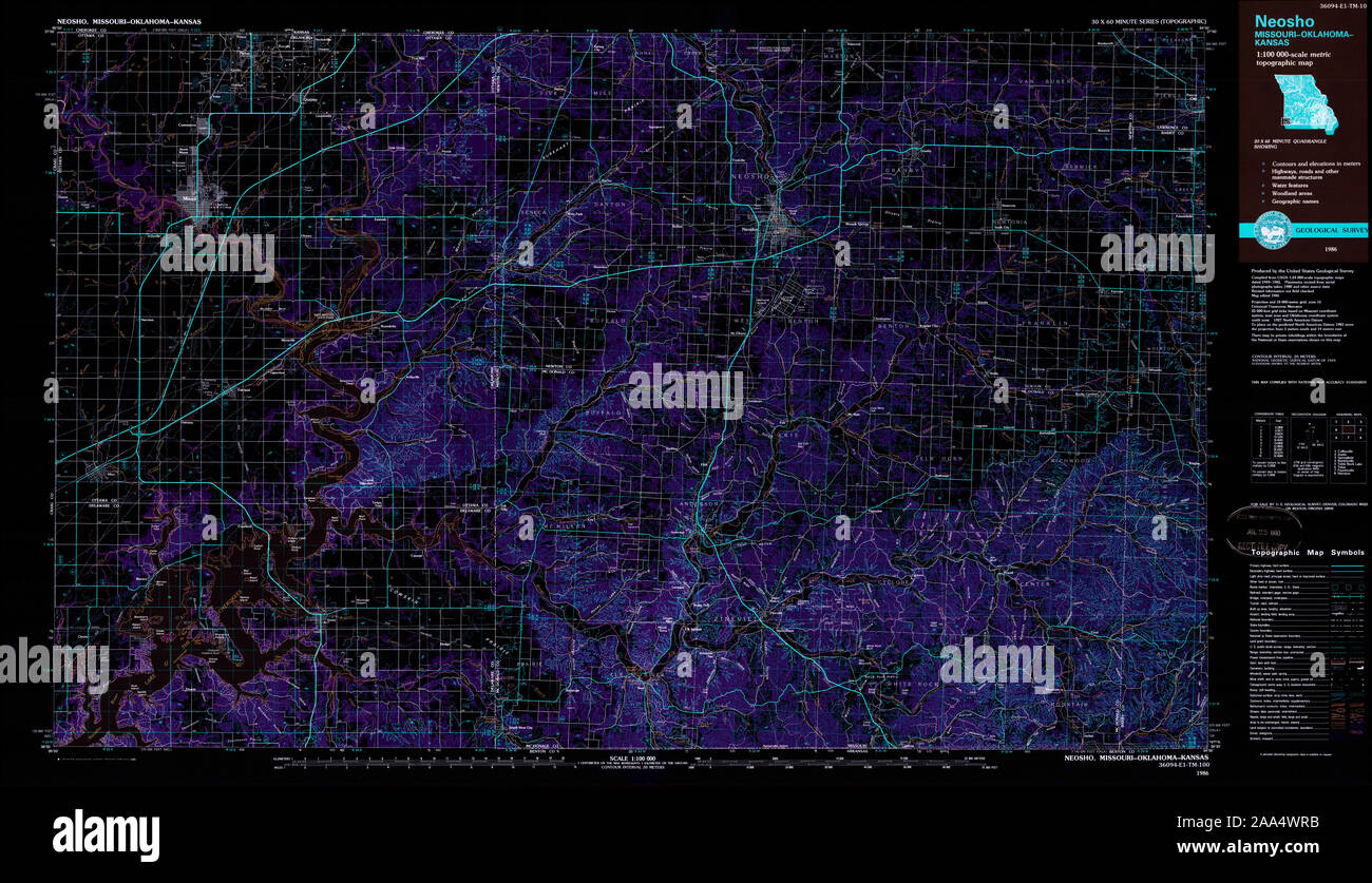 Map of neosho missouri hires stock photography and images Alamy
