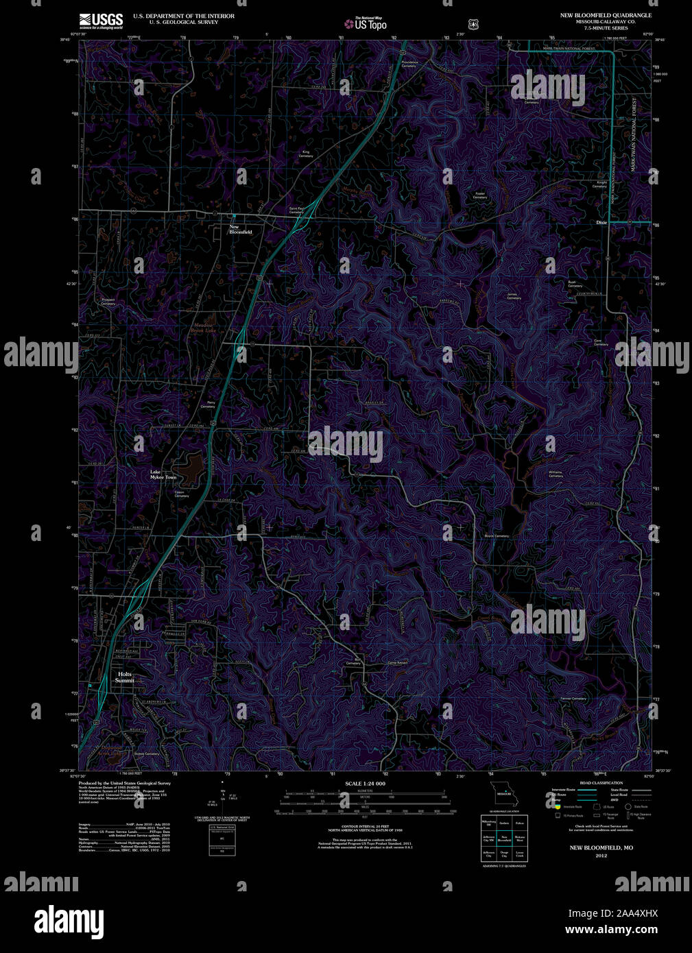 Map of new bloomfield hires stock photography and images Alamy