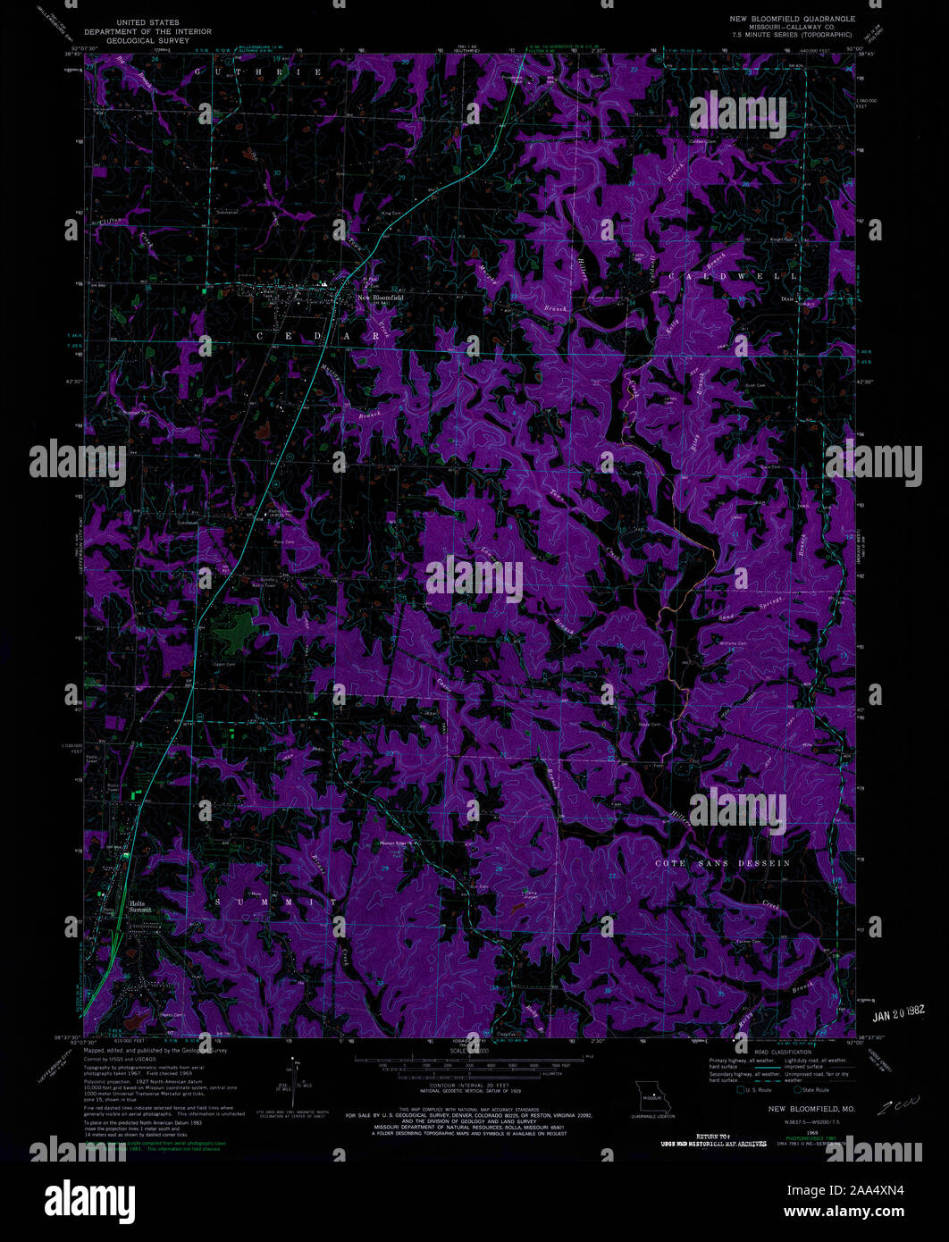 Map of new bloomfield hires stock photography and images Alamy