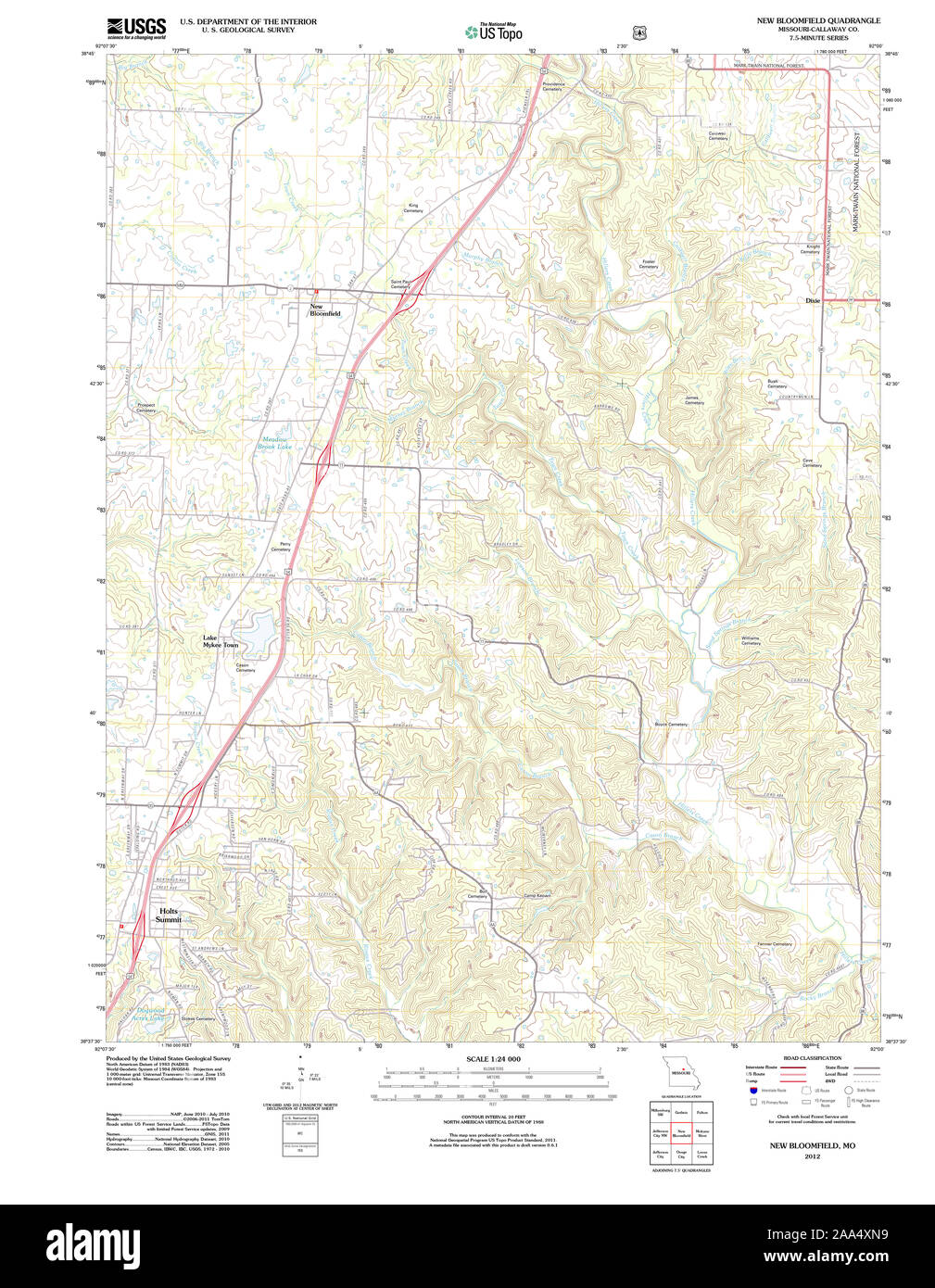 Map of new bloomfield hires stock photography and images Alamy