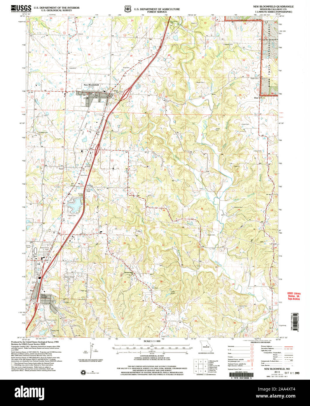 Map of new bloomfield hires stock photography and images Alamy