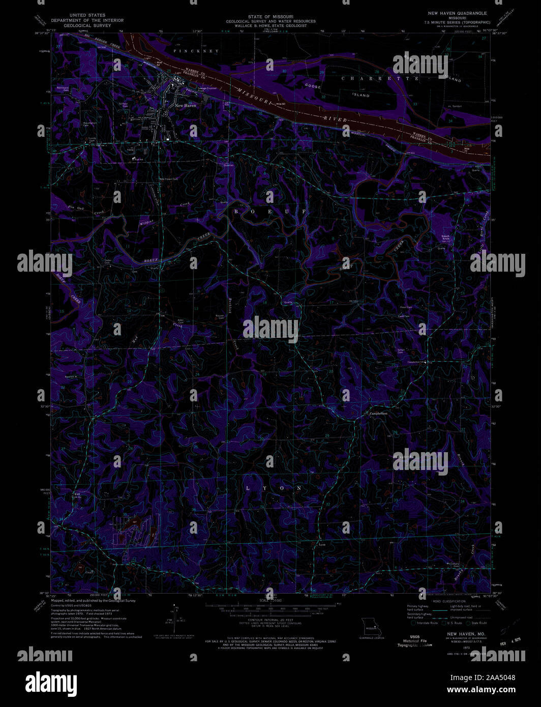 Map of new haven missouri hires stock photography and images Alamy