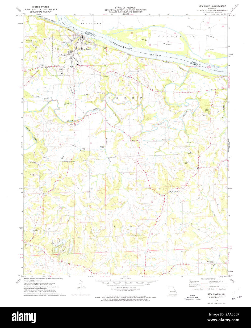 Map of new haven missouri hires stock photography and images Alamy