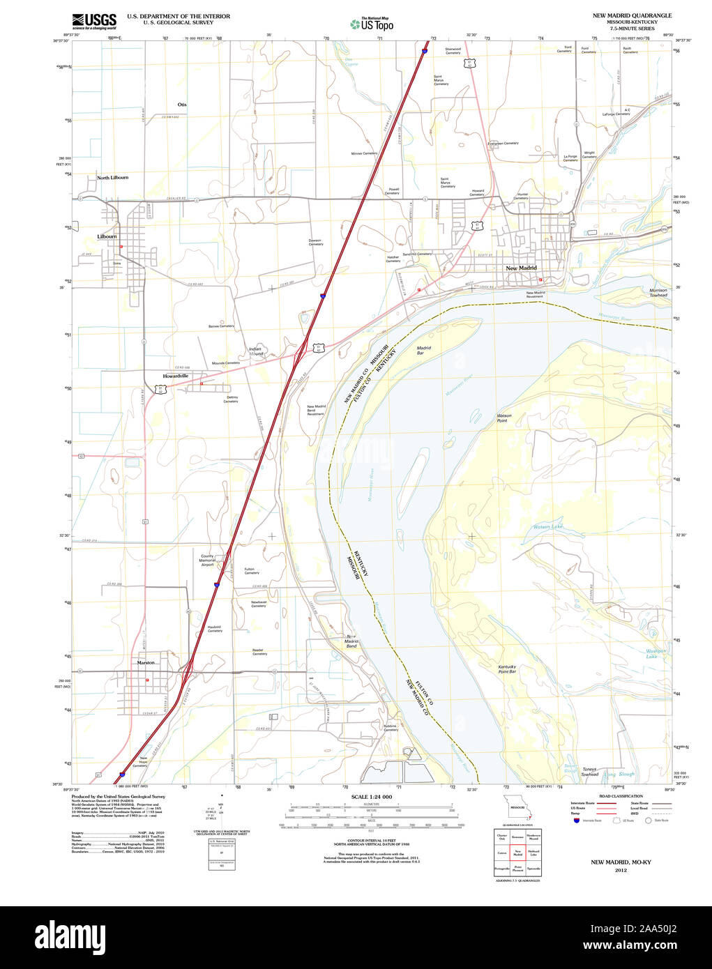 New madrid missouri map hires stock photography and images Alamy