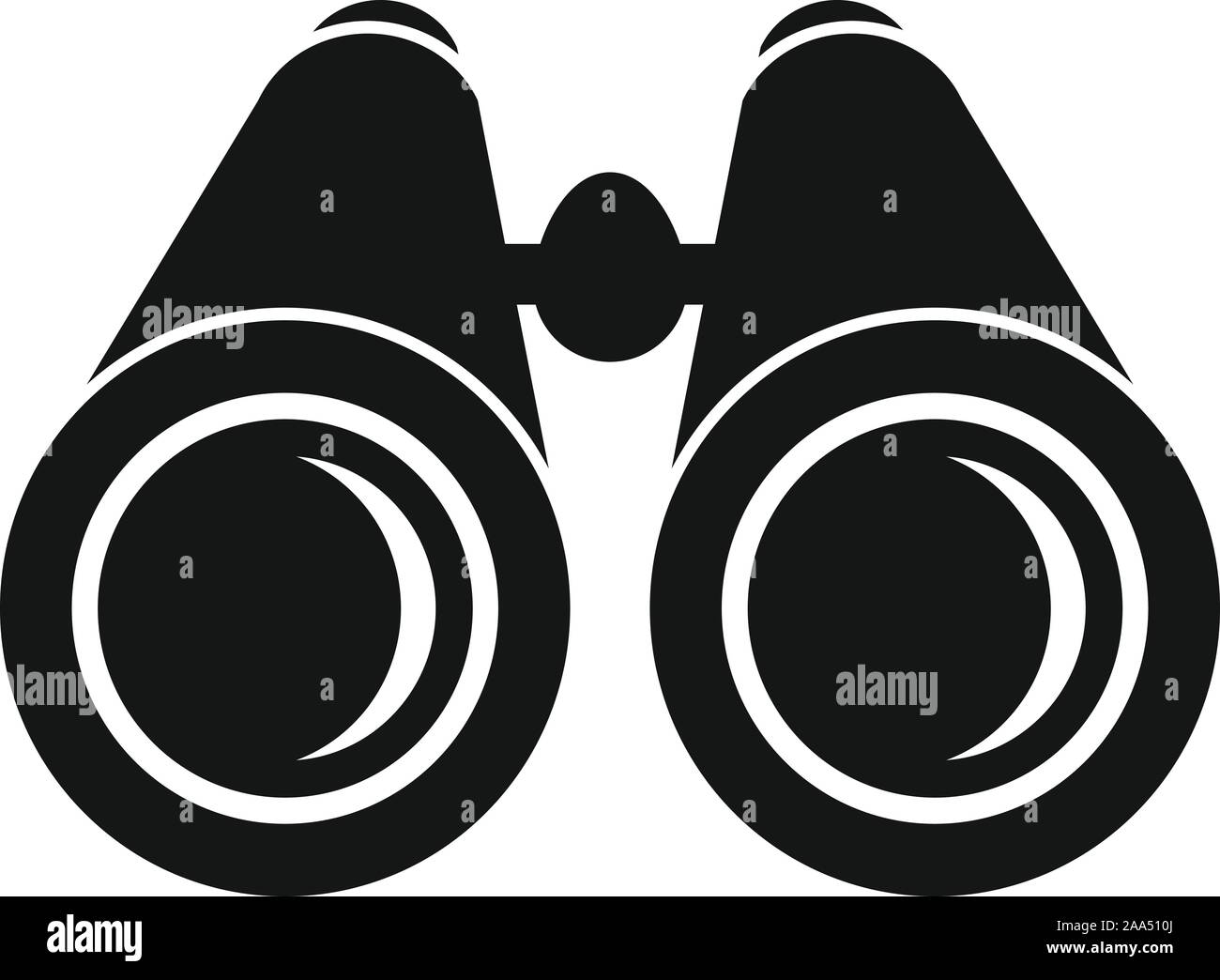 Binoculars icon. Simple illustration of binoculars vector icon for web
