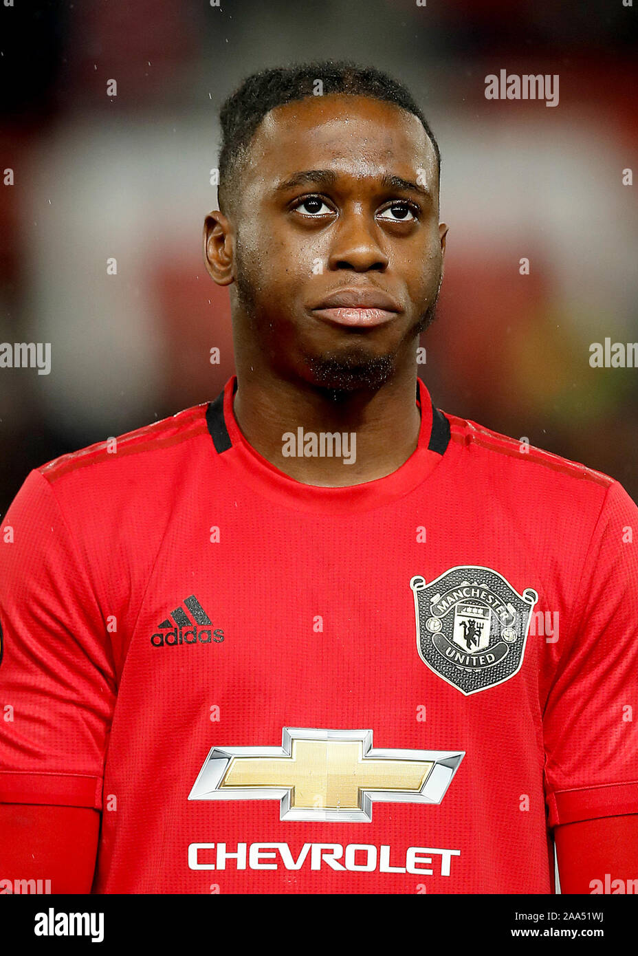 Manchester United's Aaron Wan-Bissaka Stock Photo