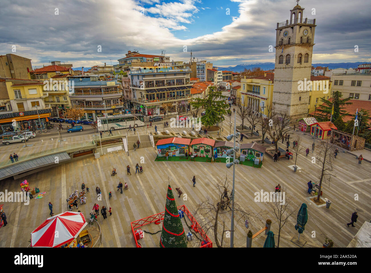 The wonderful Nikis square of Kozani city which has been rebuild in