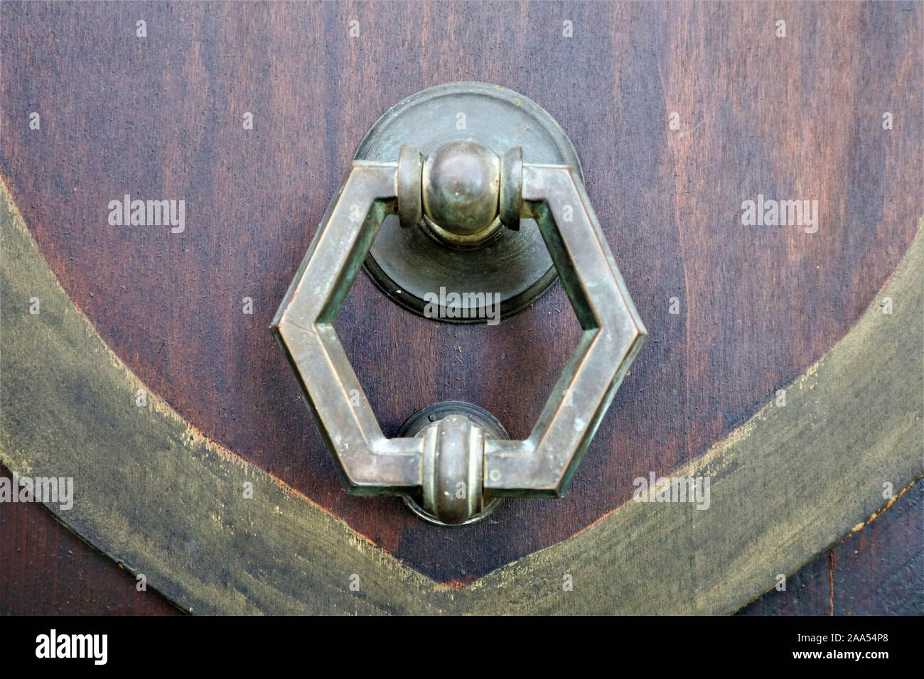 closed old rusty padlock on a wooden door Stock Photo - Alamy