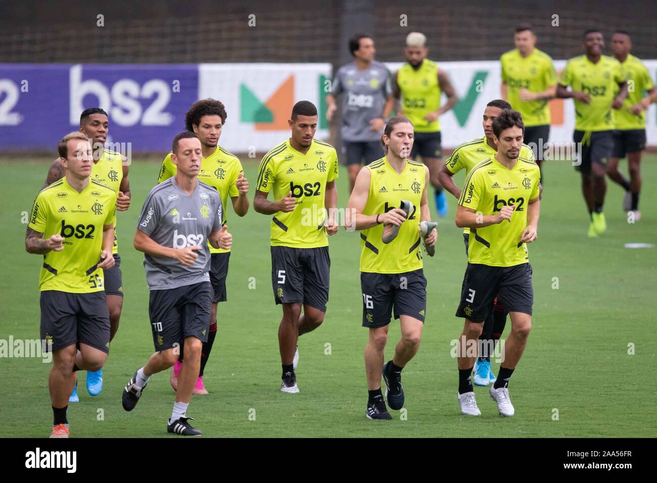 G. 19th Nov, 2019. RIO DE JANEIRO, RJ, 19/11/2019 - Treino do Flamengo prÃ © Final da Libertadores na tarde dessa terÃÂ§a feira (19) no Ninho do Urubu, Rio de Janeiro, RJFoto: Diego MaranhÃÂ£o Credit: Diego MaranhÃÂ£O/AM Press/ZUMA Wire/Alamy Live News Stock Photo