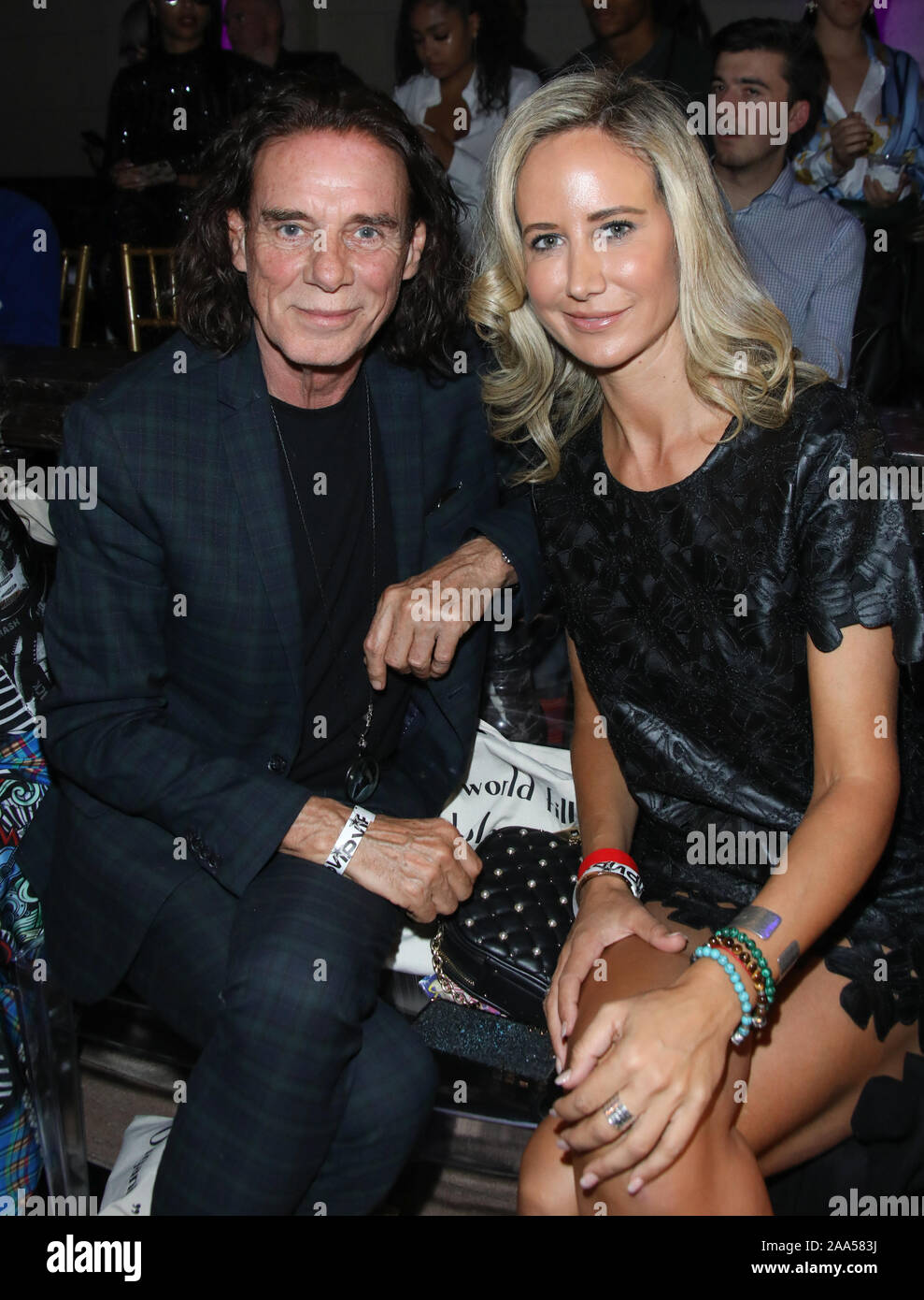 Los Angeles Fashion Week Powered by Art Hearts Fashion - Day 2 at The Majestic Downtown in Los Angeles, California on October 18, 2019 Featuring: George Blodwell, Lady Victoria Hervey Where: Los Angeles, California, United States When: 19 Oct 2019 Credit: Sheri Determan/WENN.com Stock Photo