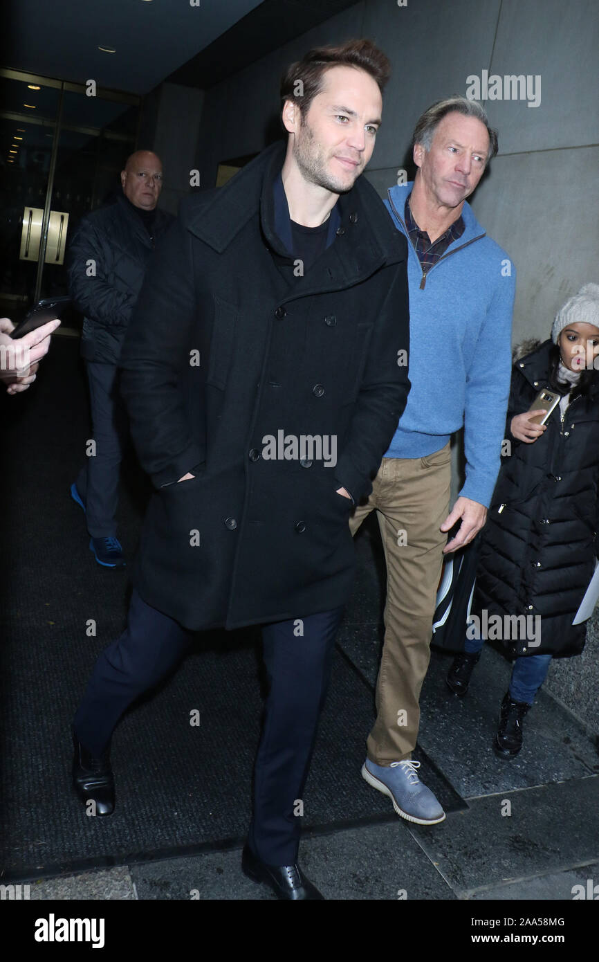 New York, NY, USA. 19th Nov, 2019. Taylor Kitsch seen at NBC's Today