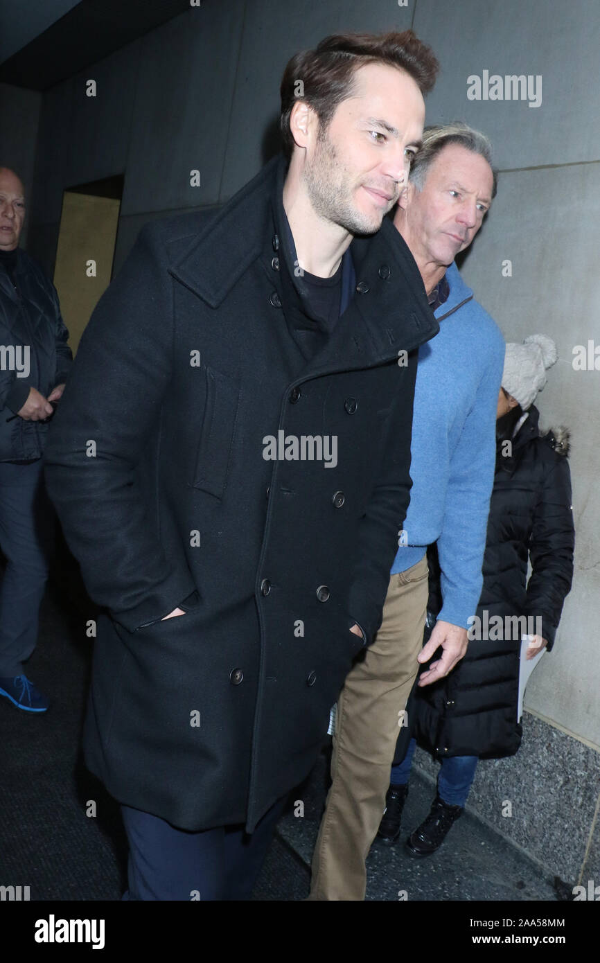 New York, NY, USA. 19th Nov, 2019. Taylor Kitsch seen at NBC's Today