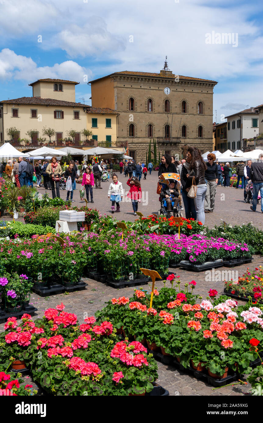 Market day, Greve in Chianti, Tuscany, Italy Stock Photo Alamy