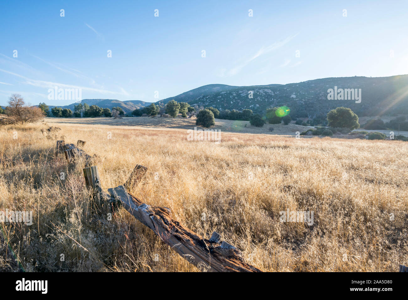 Cuyamaca Rancho State Park on an autumn morning. San Diego county, California, USA. Stock Photo