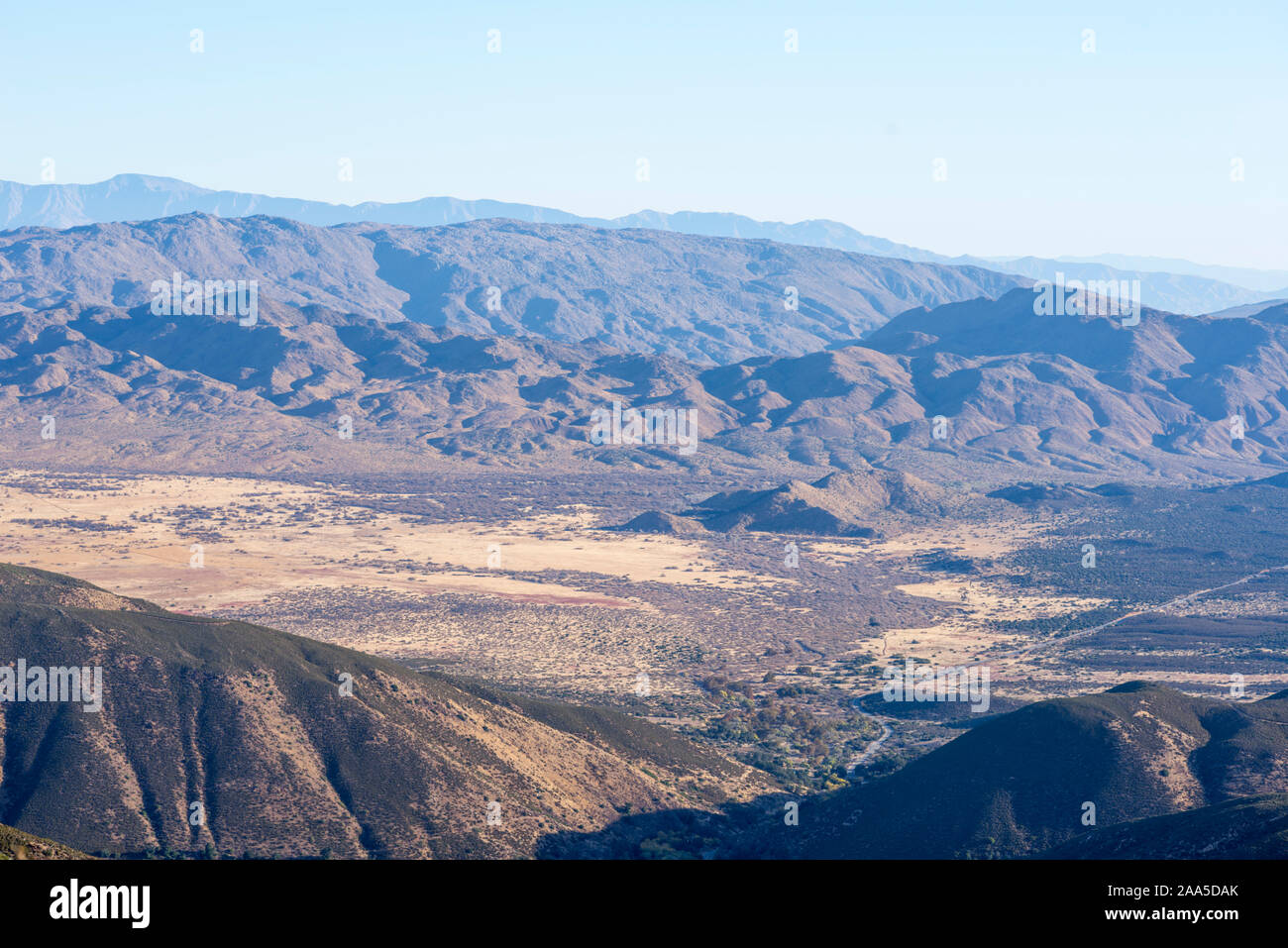 View from Desert View Park. Julian, California, USA. Looking down on