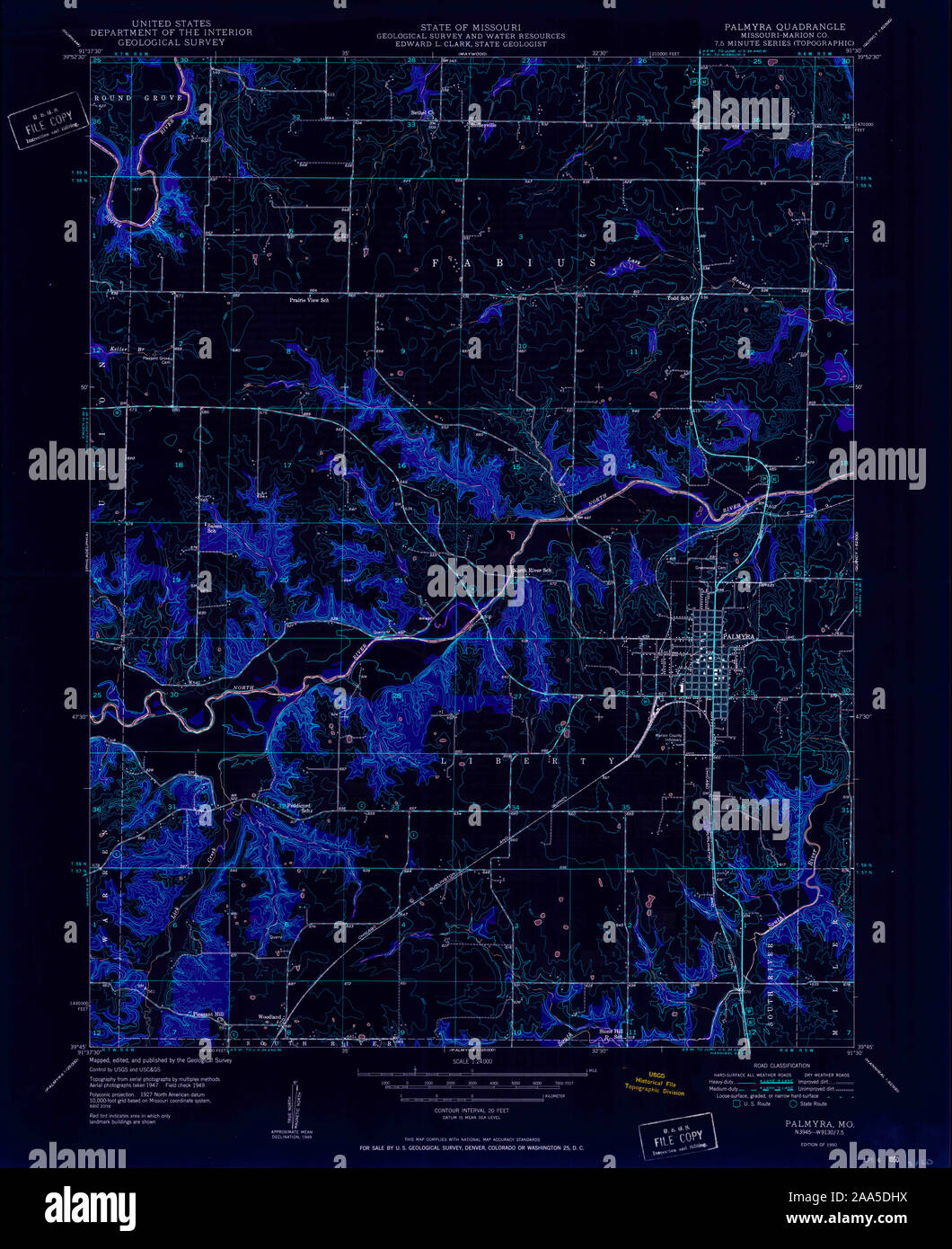 Map of palmyra missouri hires stock photography and images Alamy