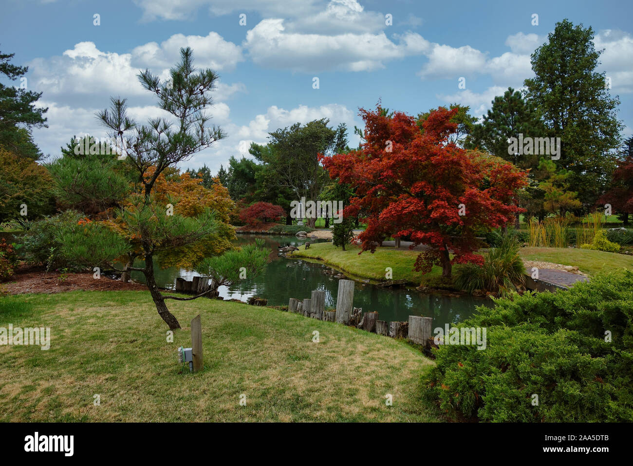 Mizumoto Japanese Stroll Garden In Springfield Mo Stock Photo