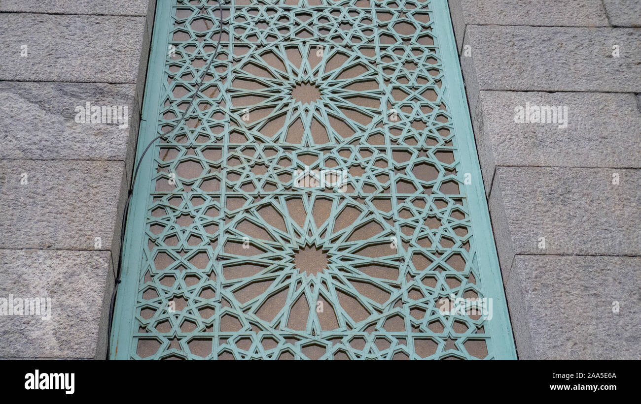 Exterior of a large mosque. St. Petersburg mosque. Stock Photo