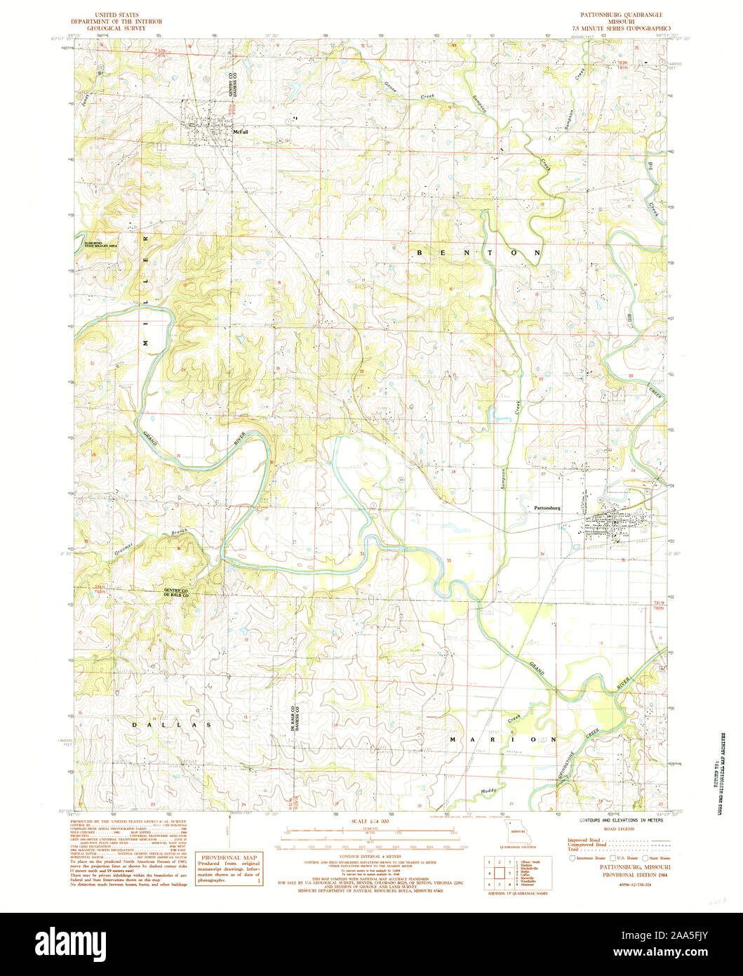 Pattonsburg missouri map hires stock photography and images Alamy