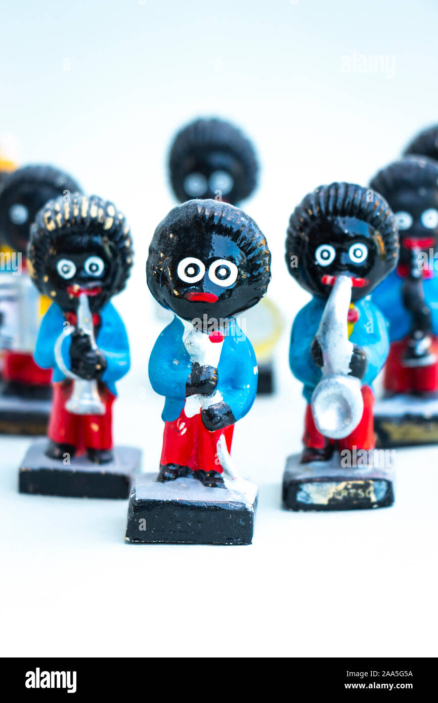 jazz band made up of plaster models of Gollies given away in the 1970s