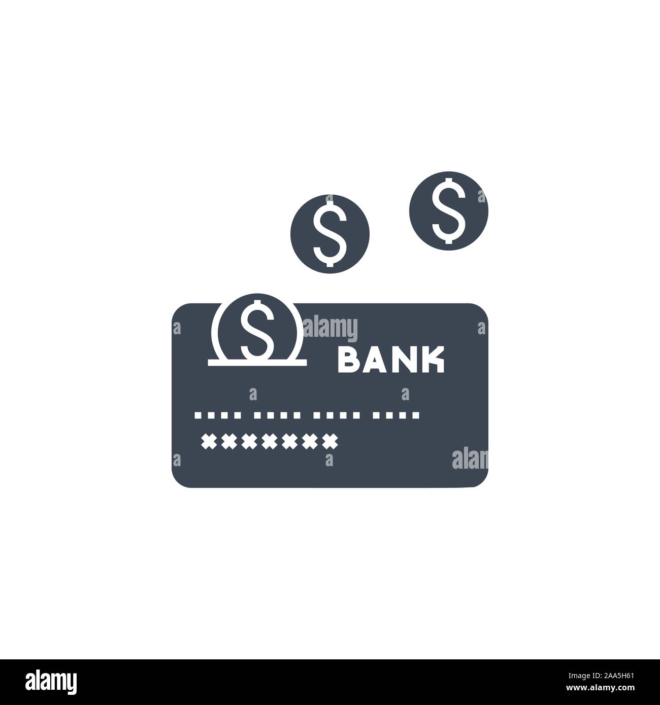 Replenishment related vector glyph icon. Stock Vector
