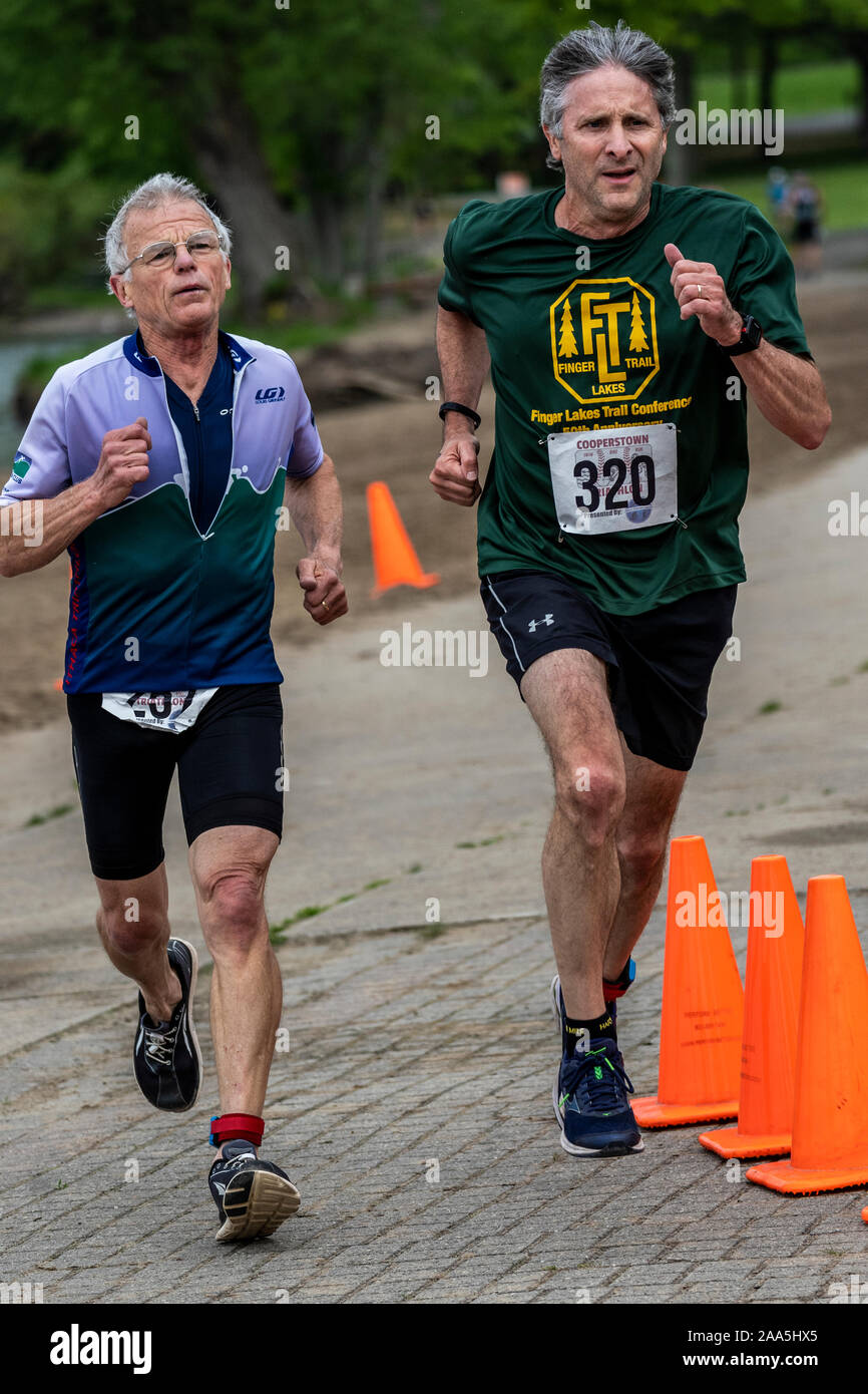 Cooperstown Triathlon 2019 Stock Photo