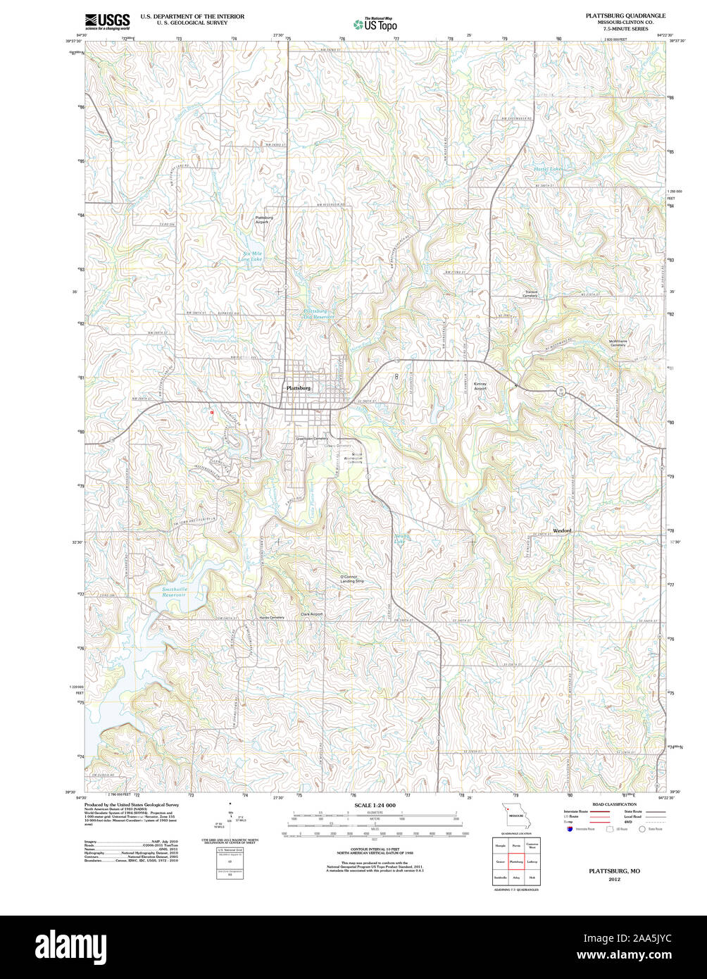 Map of plattsburg missouri hires stock photography and images Alamy