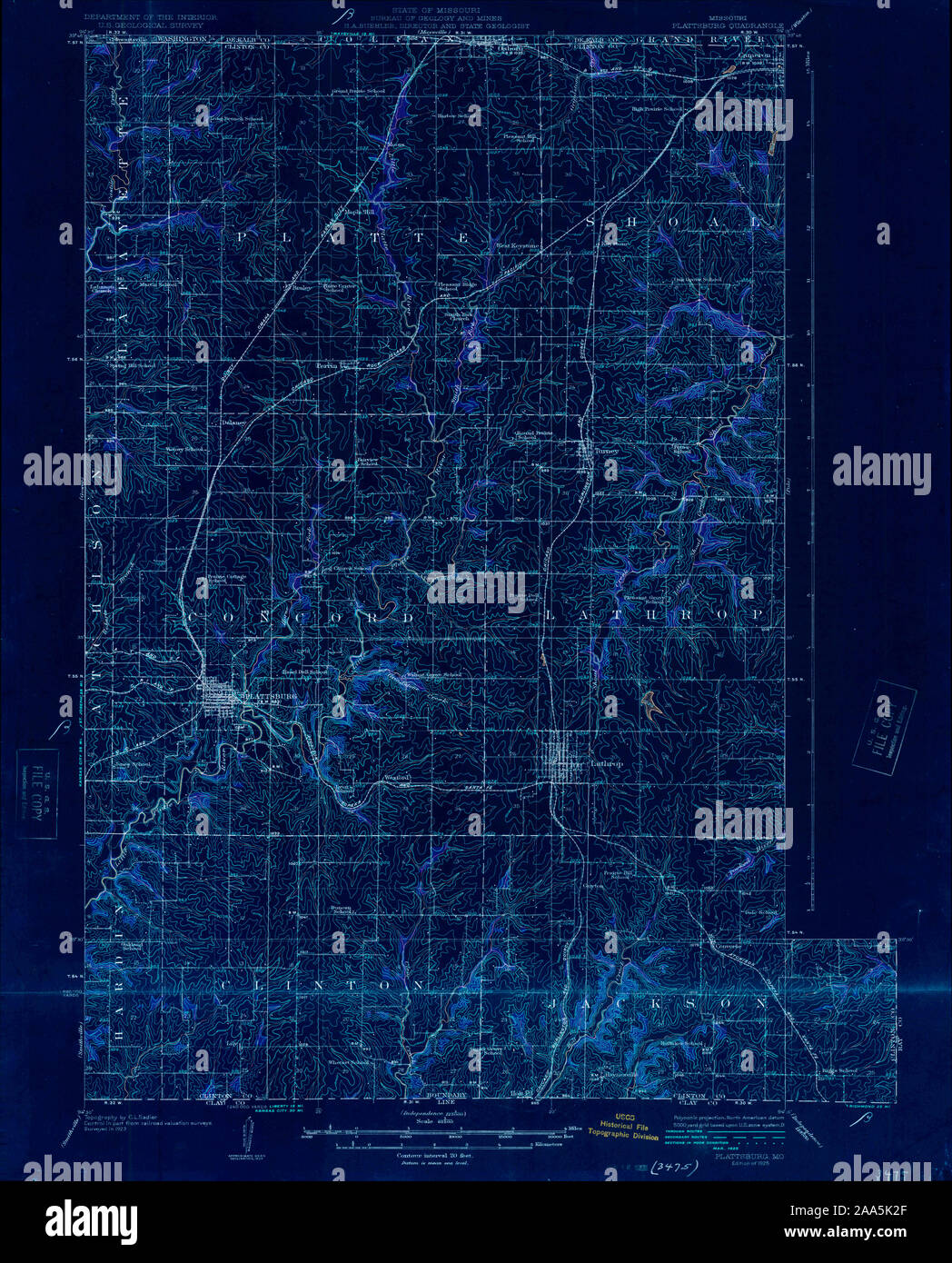 Map of plattsburg missouri hires stock photography and images Alamy