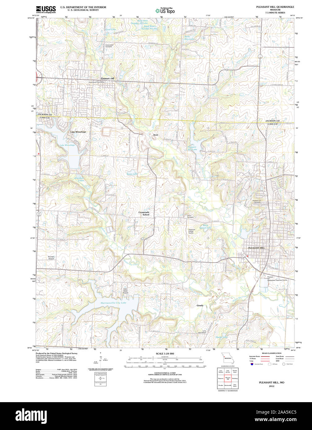 Pleasant Hill Mo Map Map Of Pleasant Hill Missouri High Resolution Stock Photography And Images  - Alamy