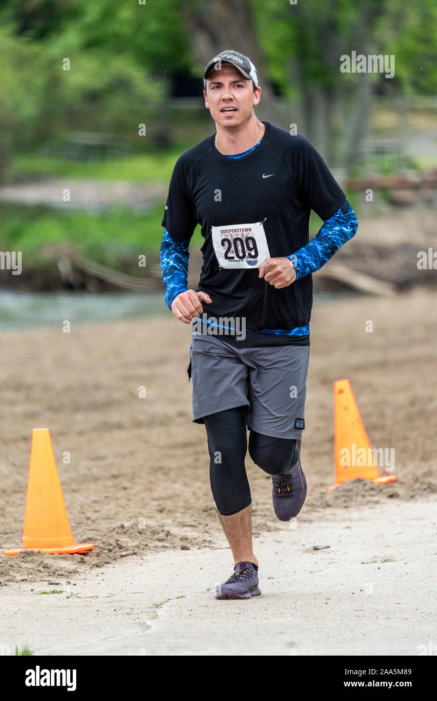 Cooperstown Triathlon 2019 Stock Photo