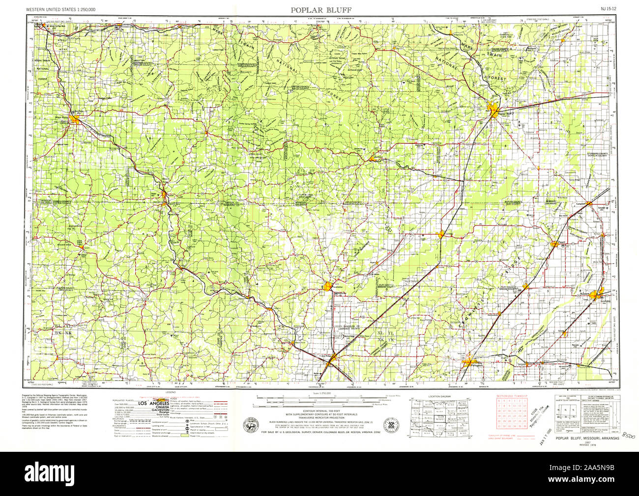 Map of bluff missouri hires stock photography and images Alamy