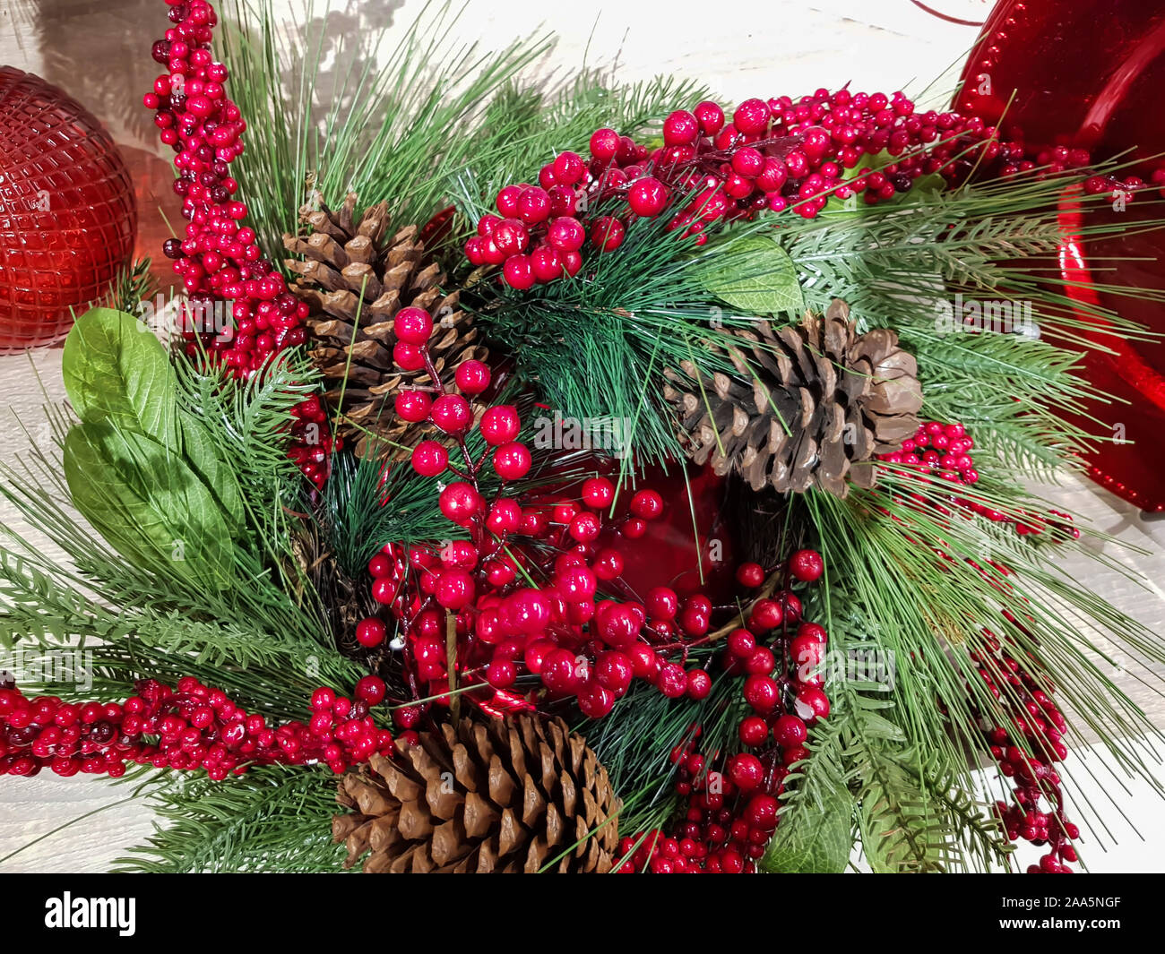 holly arrangements christmas