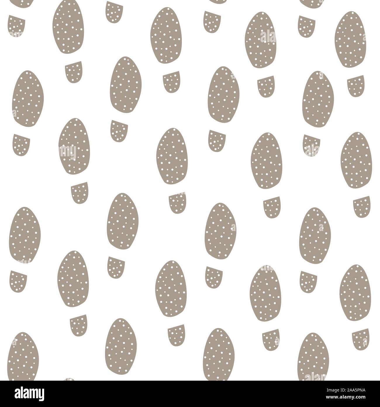 Seamless pattern with footsteps. Cute Hand Drawn Scandinavian Style ...