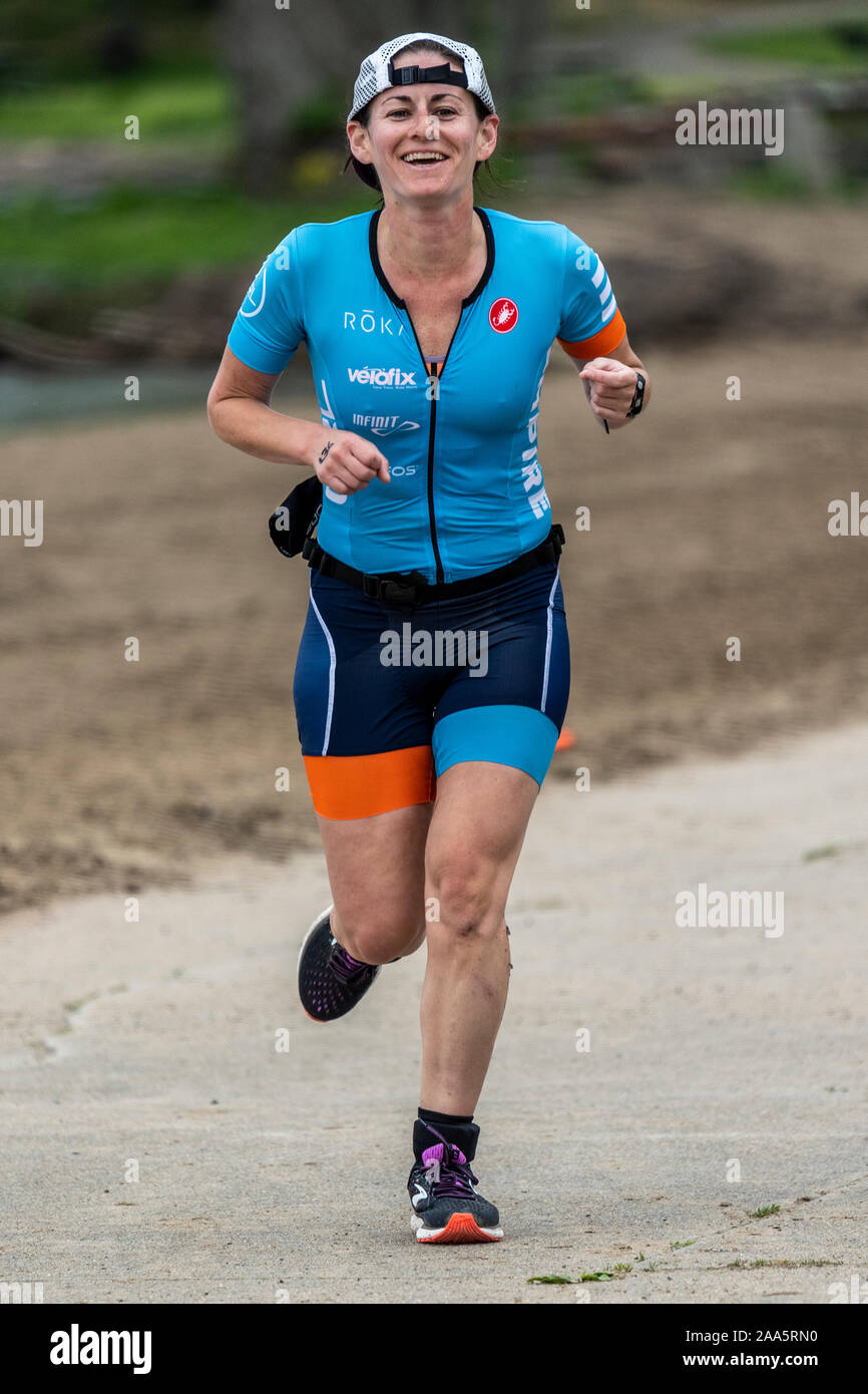 Cooperstown Triathlon 2019 Stock Photo