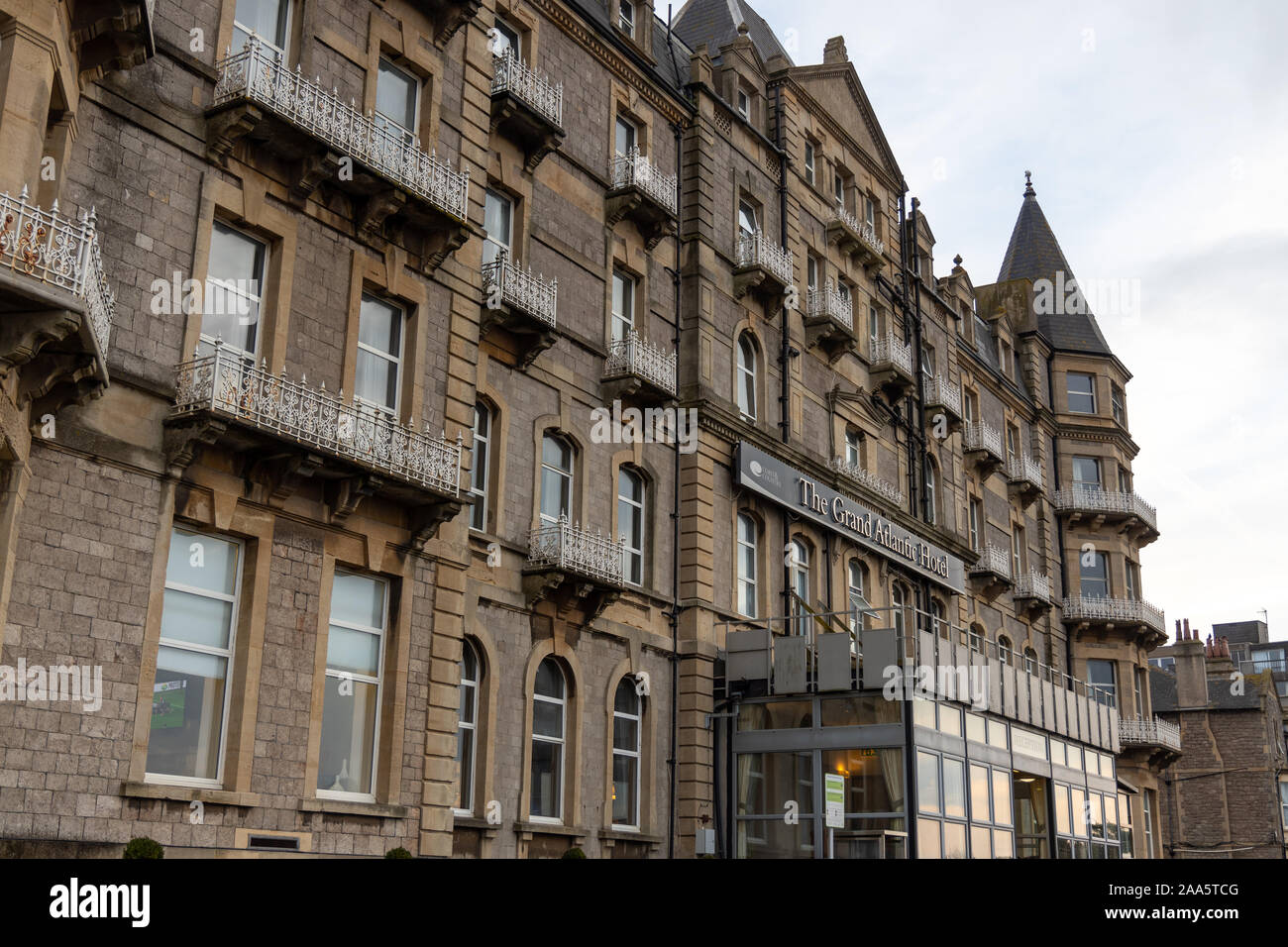 The Grand Atlantic Hotel, WestonSuperMare, Somerset, UK Stock Photo