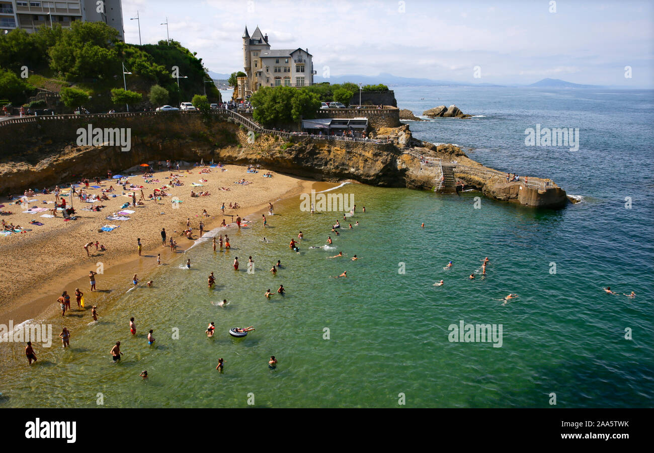 Plage du Port Vieux Biarritz France Stock Photo  Alamy