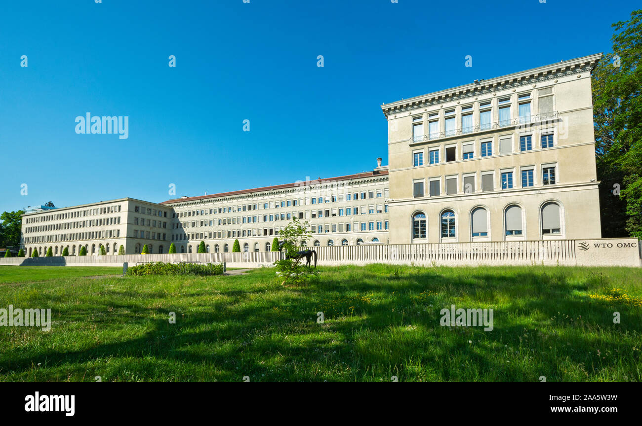 Switzerland, Geneva, World Trade Organization (WTO) building Stock Photo