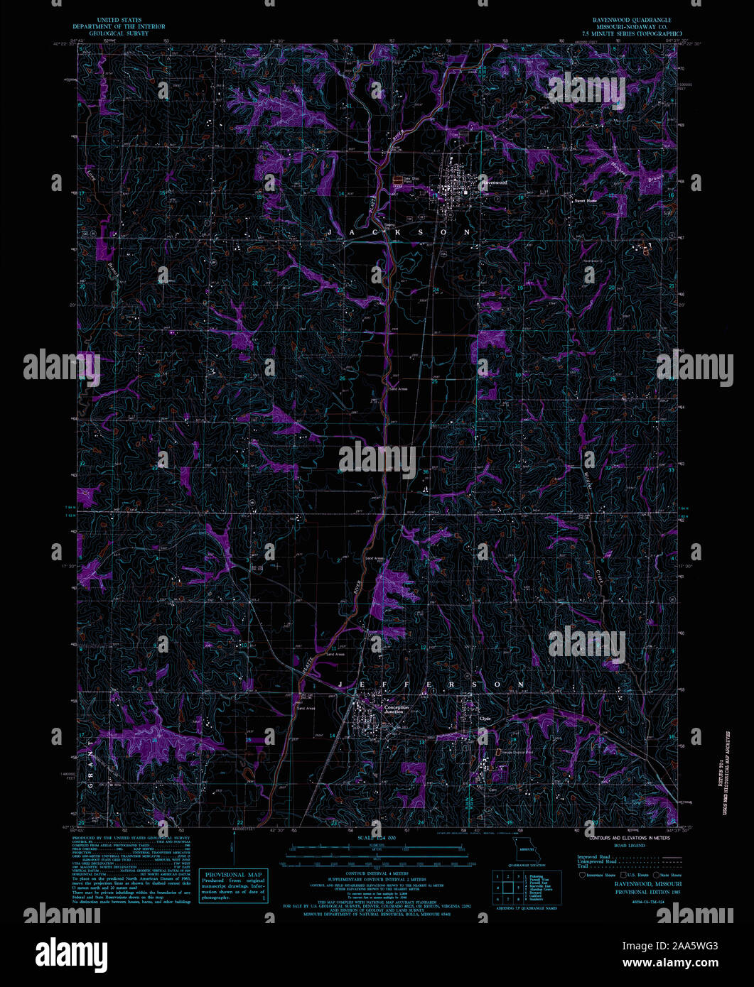 Ravenwood missouri map hires stock photography and images Alamy