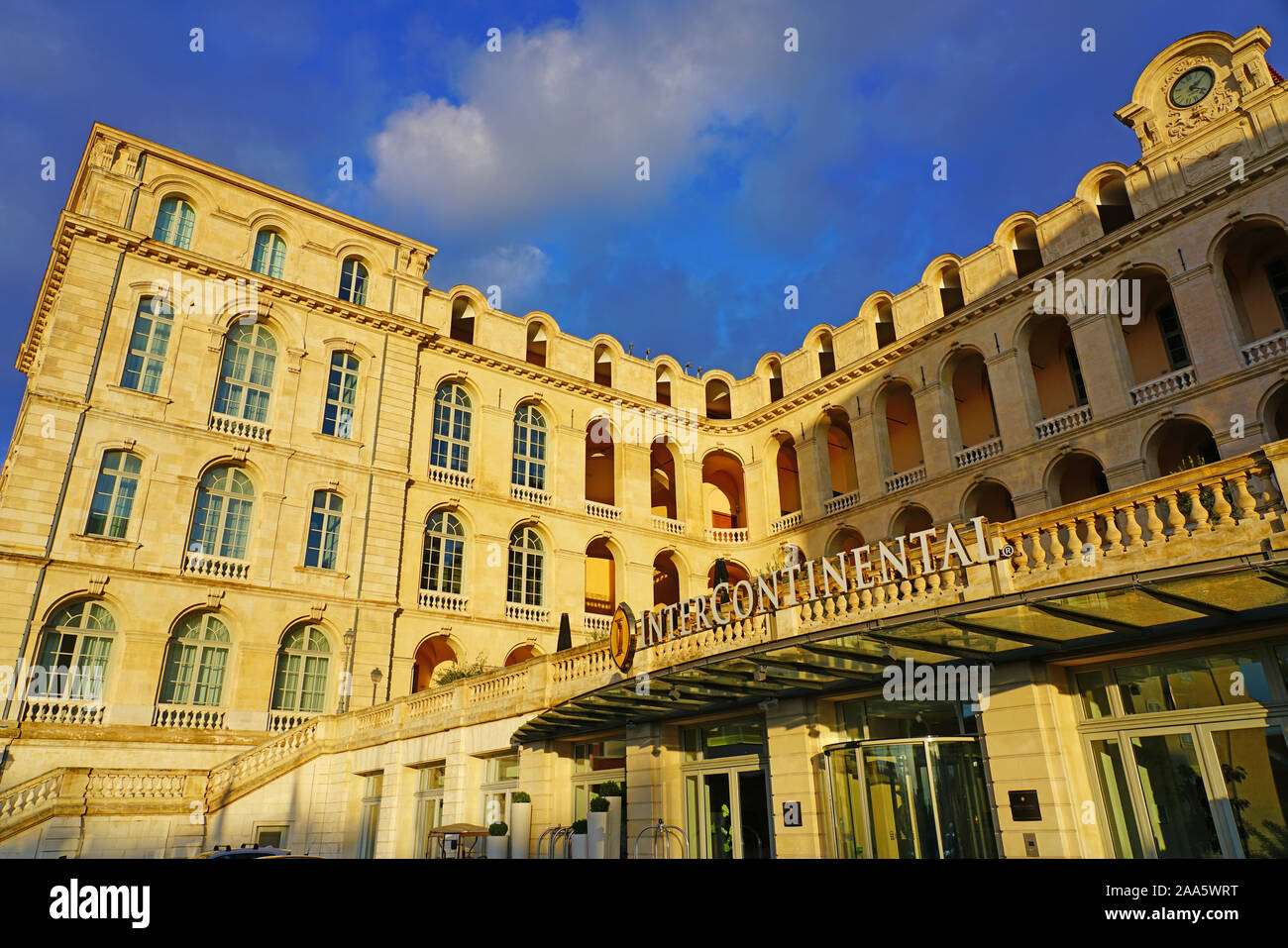 MARSEILLE, FRANCE 15 NOV 2019 View of the Intercontinental Marseille